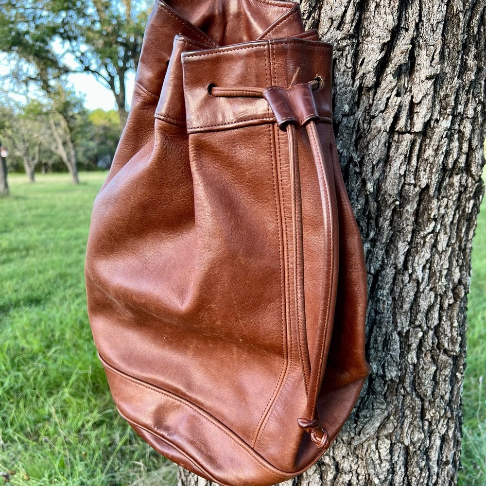 Vintage Coach Drawstring Sling